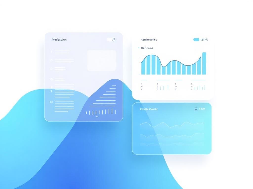 Abstract internal platform interface illustration
